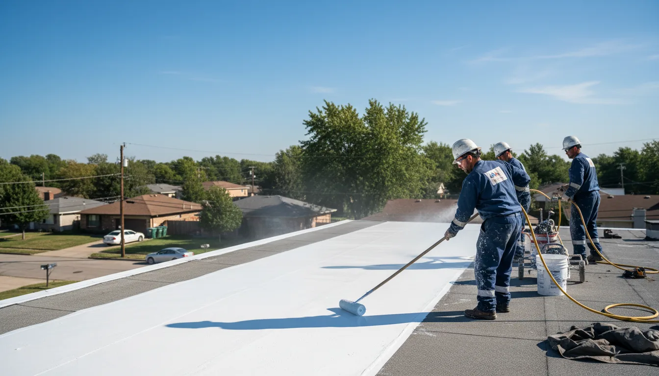 Commercial roof coating in Chandlers Valley, PA near me